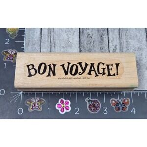 Stampin' Up! Bon Voyage 1998 Rubber Stamp Wood #C77